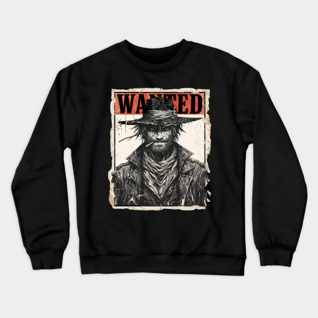 Wanted Poster Crewneck Sweatshirt by aswIDN